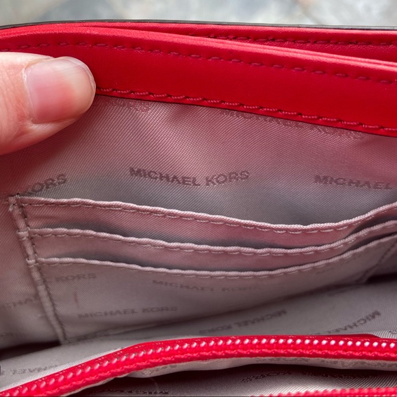 Cherry Red Michael Kors Crossbody Bag - Picture 5 of 8